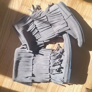Minnetonka Fringe Boots